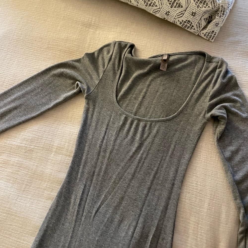 Grey Skims Dress Long Sz S